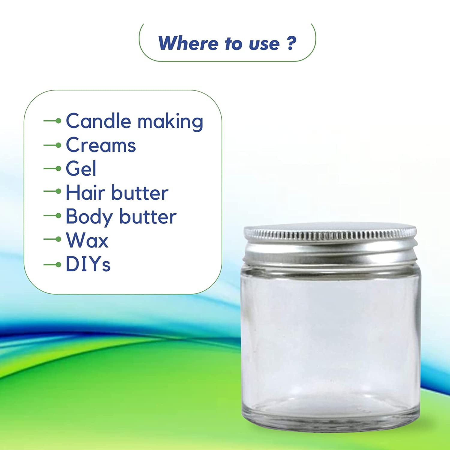 Shoprythm Packaging,Cosmetic Jar Glass jar with Golden lid Shoprythm Packaging,Cosmetic Jar Glass jar with Golden lid